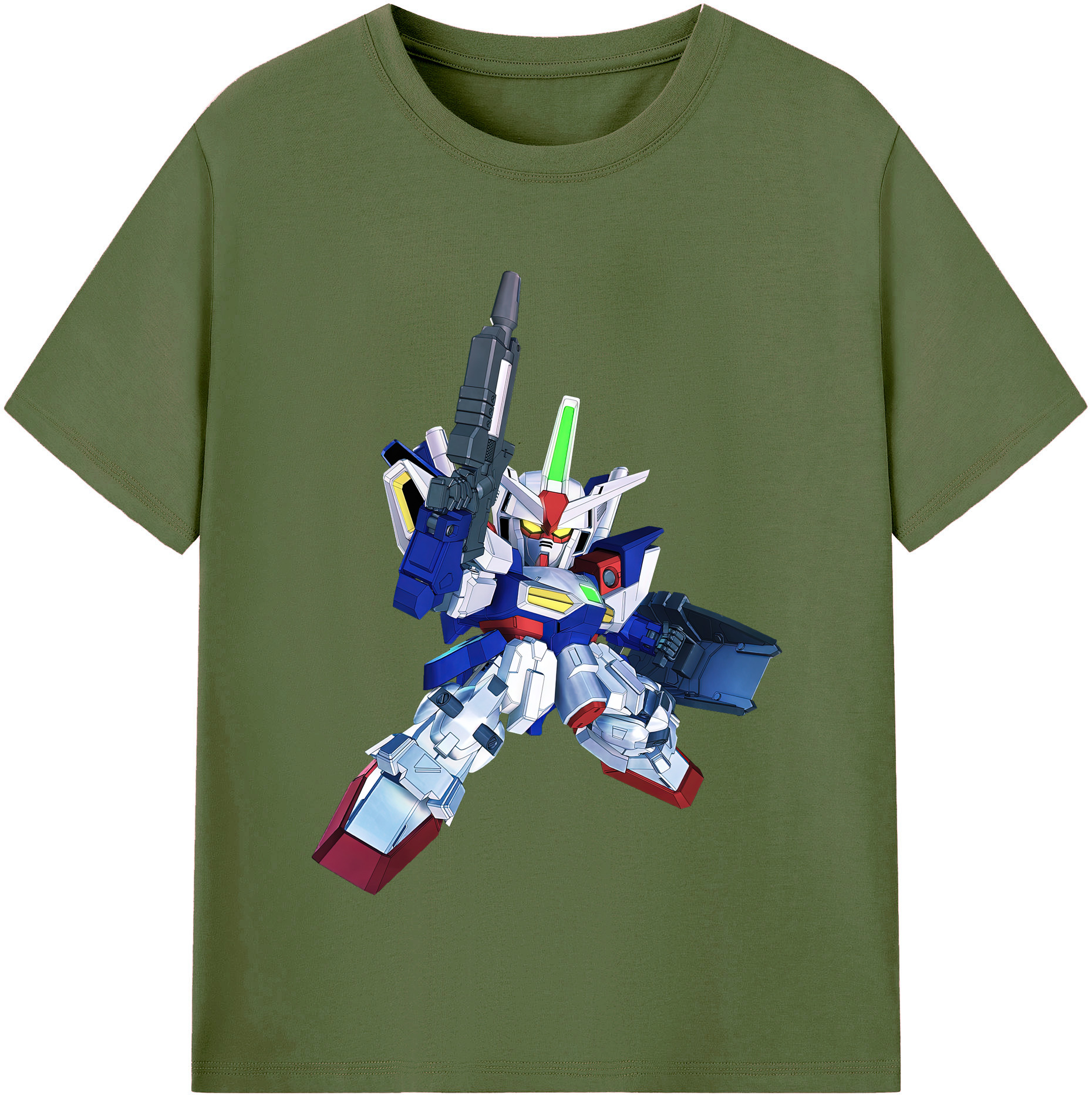 （画像用） 機動戦士ガンダム Mobile Suit Gundam 綿100％半袖Tシャツ（フロントプリント）